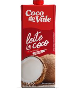 LEITE DE COCO TRADICIONAL  ALTO TEOR CALORICO DO VALE 12X1LT