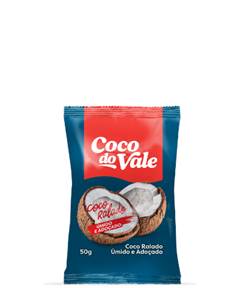COCO RALADO UMIDO ADOCADO DO VALE 48X50GR