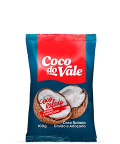 COCO RALADO UMIDO ADOCADO DO VALE 24X100GR