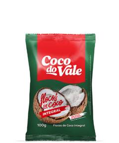 COCO RALADO FLOCOS DESIDRATADO INTEGRAL DO VALE 24X100GR