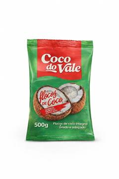 COCO RALADO FLOCOS INTEGRAL UMIDO ADOCADO COCO DO VALE 6X500GR