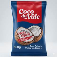 COCO RALADO UMIDO ADOCADO O VALE 6X500G