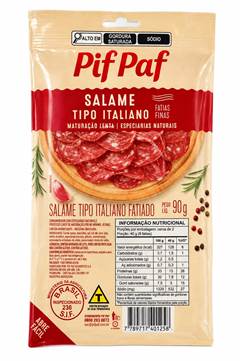 SALAME ITALIANO FAT PIFPAF 12X90G