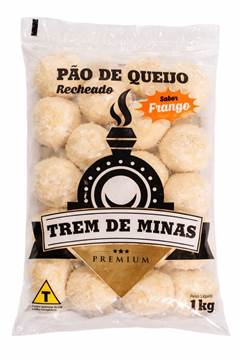 PAO DE QUEIJO RECHEADO C/ FRANGO TREM DE MINAS 20X1KG
