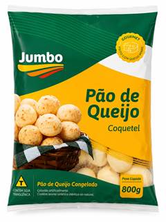 PAO DE QUEIJO COQUETEL JUMBO 15X800G (25G)
